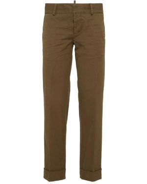 DSquared² Pantalones con placa del logo - Neutro
