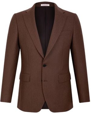 Fursac Virgin Wool-Blend Blazer - Brown