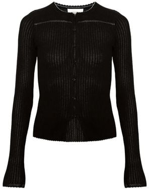 Isabel Marant Cárdigan Siofra De Punto Calado - Negro