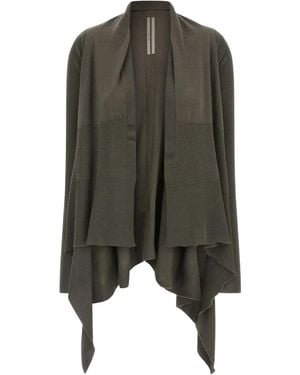 Rick Owens 'Medium Wrap' Cardigan - Grey