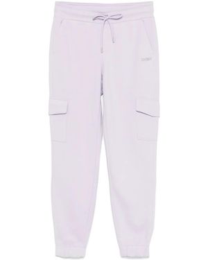 DKNY Studded-Logo Track Trousers - Purple