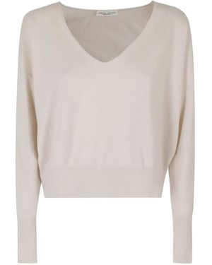 Roberto Collina V-Neck Long-Sleeve Sweater - White