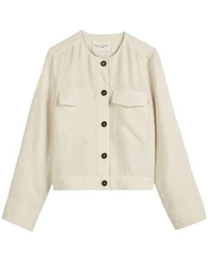 Marc O' Polo Jacke Mit Knopfleiste - Weiß