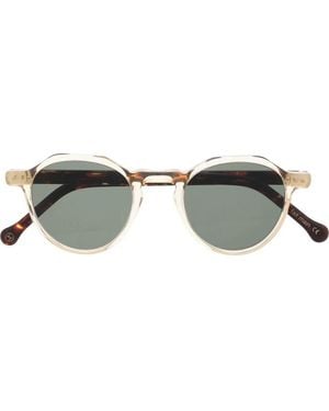 Lesca Tortoiseshell-Effect Sunglasses - Brown