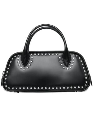 Comme des Garçons Bolso de mano Corti con apliques - Negro
