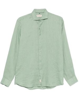 Impure Spread-Collar Long-Sleeve Shirt - Green