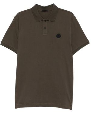 Moncler Polo Con Applicazione Logo - Verde