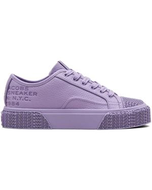 Marc Jacobs The Leather Trainers - Purple