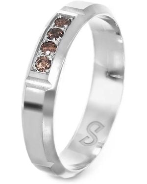 Desmo Anillo Miami Sun Con Circonita - Blanco