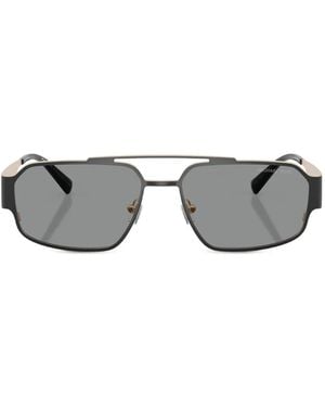 Michael Kors Cape Town Rectangle-Frame Sunglasses - Grey