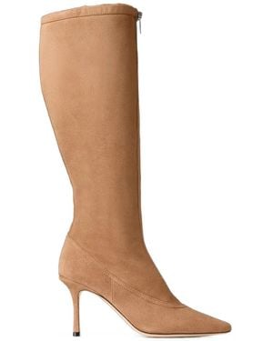Jimmy Choo Jozi Kb 85 Knee-High Boots - White