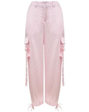 CASABLANCA Pantalones Cargo Estampados - Rosa