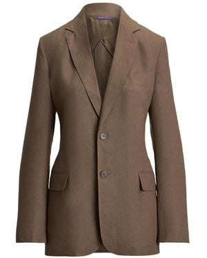 Ralph Lauren Marcy Single-Breasted Blazer - Brown