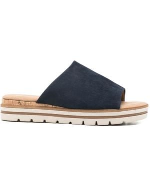 Gabor Platform Mules - Blue
