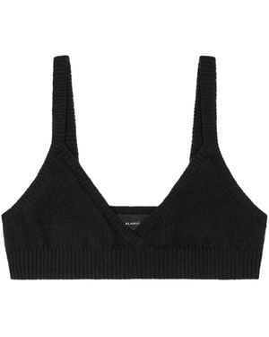 Alanui Corpiño Con Cuello En V - Negro