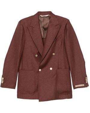 Briglia 1949 Blazer Con Solapas De Pico - Rojo