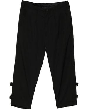 Yohji Yamamoto Gabardine Trousers - Black