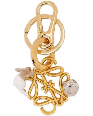 Loewe Portachiavi Anagram Bunny - Metallizzato