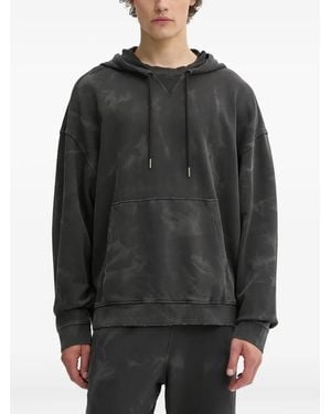 HUGO Nustroody Tie-Dye Hoodie - Grey
