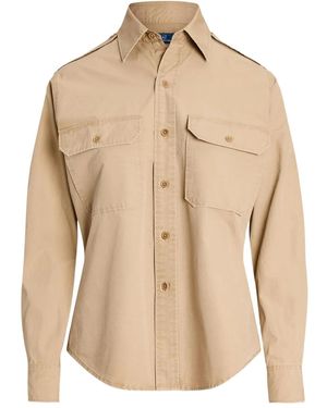 Polo Ralph Lauren Utility-Pocket Shirt - Natural
