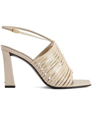 Giuseppe Zanotti Jane Square-Toe Sandals - White