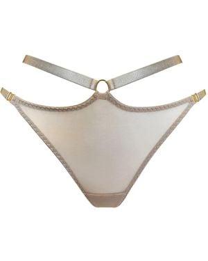 Bordelle Cut-Out Briefs - Natural