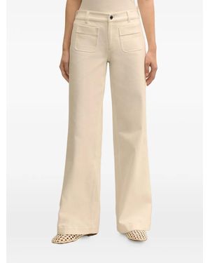 Brooks Brothers Patch-Pockets Flared Jeans - Natural