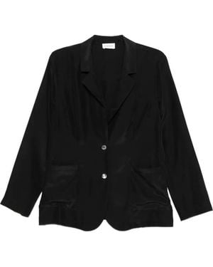 P.A.R.O.S.H. Saxon Button Patch-Pocket Blazer - Black