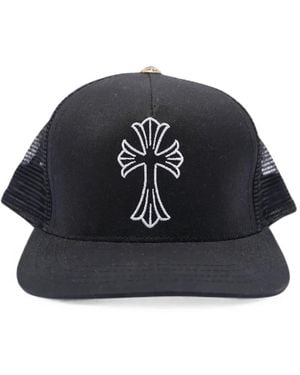 Chrome Hearts Cross-Embroidered Baseball Cap - Black