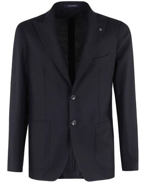 Tagliatore Sakko Mit Aufgesetzten Taschen - Blau