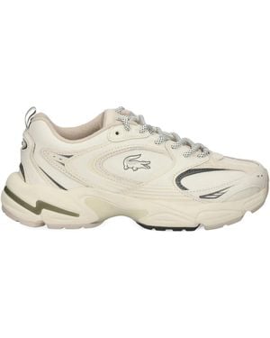 Lacoste Sneakers Con Logo - Bianco