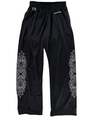 Chrome Hearts Pantalon Varsity À Logo Brodé - Blue