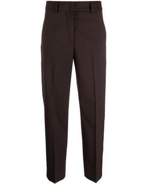 Seventy High-Waisted Tapered Pants - Brown