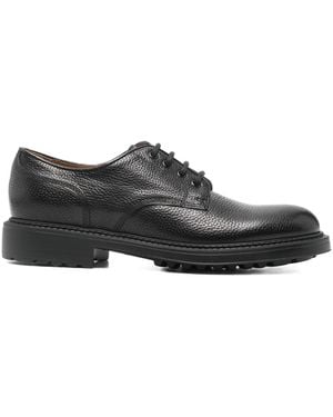 Doucal's Textured Derby Shoes - Black