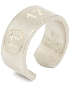 Maison Margiela Number-Reference Ear Cuff - White