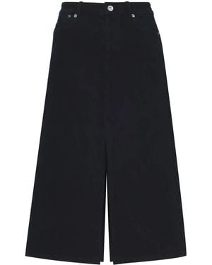 Proenza Schouler Sloan ウォッシュドデニム スカート - ブルー