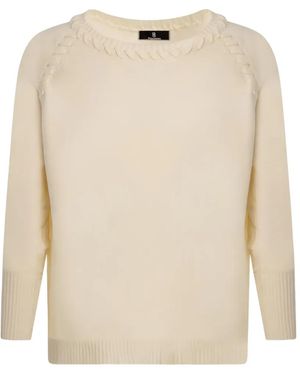 Fracomina Braided-Detail Jumper - Natural