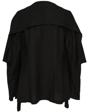 Yohji Yamamoto Layered Open-Front Jacket - Black