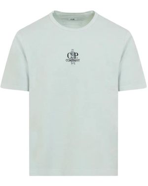 C.P. Company Print-Detail T-Shirt - Blue