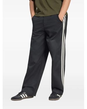 adidas 3 Stripes Pleated Pants - Black