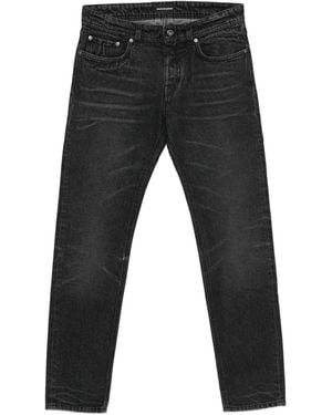 Salvatore Santoro Whiskering-Effect Jeans - Black