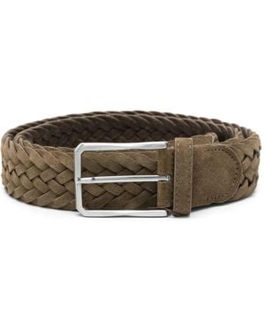 Canali Cintura Intrecciata - Marrone