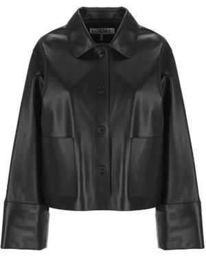Loewe Leather Jacket - Black