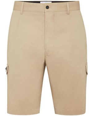 Philipp Plein Logo-Plaque Cargo Shorts - Natural