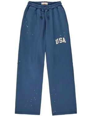 CHERRY LA Appliqué Track Trousers - Blue