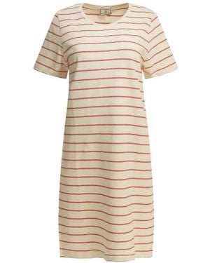 Ines De La Fressange Paris Axelle Horizontal-Stripe Mini Dress - Natural