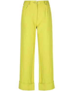 Stella McCartney High-Waisted Straight-Leg Pants - Yellow