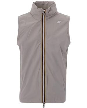 K-Way Zip Sleeveless Jacket - Grey