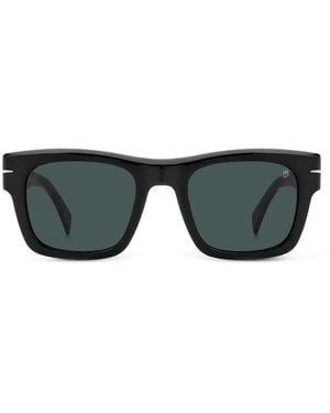 David Beckham Rectangle-Frame Sunglasses - Black