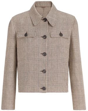Brunello Cucinelli Monili-Detail Button-Fastening Jacket - Grey